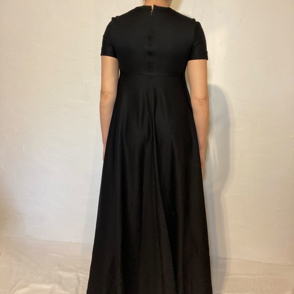Handmade Black Vintage Floor Length Dress - Picture 6 of 8